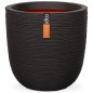 Capi Blumentopf Nature Rib Oval 35 x 34 cm Schwarz KBLR932 Capi Blumentopf Nature Rib Oval 35 x 34 cm Schwarz KBLR932