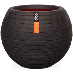 Capi Blumentopf Nature Row Kugel 62 x 48 cm Schwarz KBLRO271 