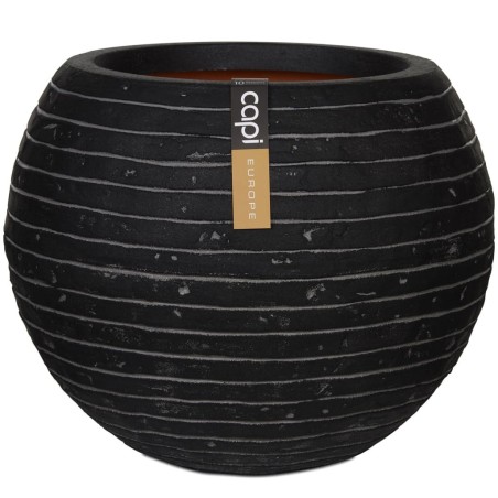 Capi Blumentopf Nature Row Kugel 40 x 32 cm Anthrazit KRWZ270