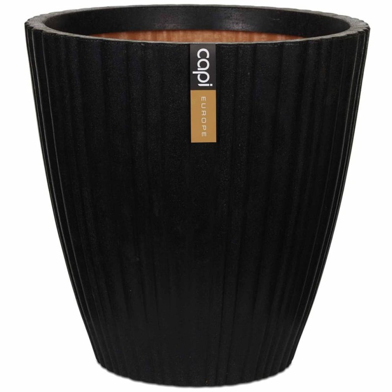 Capi Blumentopf Urban Tube Konisch 40x40 cm Schwarz KBLT801 Capi Blumentopf Urban Tube Konisch 40x40 cm Schwarz KBLT801
