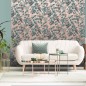 DUTCH WALLCOVERINGS Tapete Blatt- und Vogel-Motiv Grün und Rosa DUTCH WALLCOVERINGS Tapete Blatt- und Vogel-Motiv Grün und Rosa