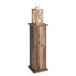 FMD Beistelltisch mit Tür 88,5 cm Antik-Stil Dunkelbraun FMD Beistelltisch mit Tür 88,5 cm Antik-Stil Dunkelbraun