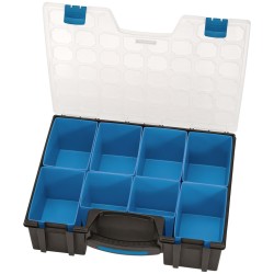 Draper Tools Sortimentskasten mit 8 Fächern 41,5×33×11 cm Schwarz