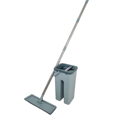 Aqua Laser Flacher Mopp Grau