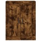 Wandschränke 2 Stk. Räuchereiche Holzwerkstoff Wandschränke 2 Stk. Räuchereiche Holzwerkstoff