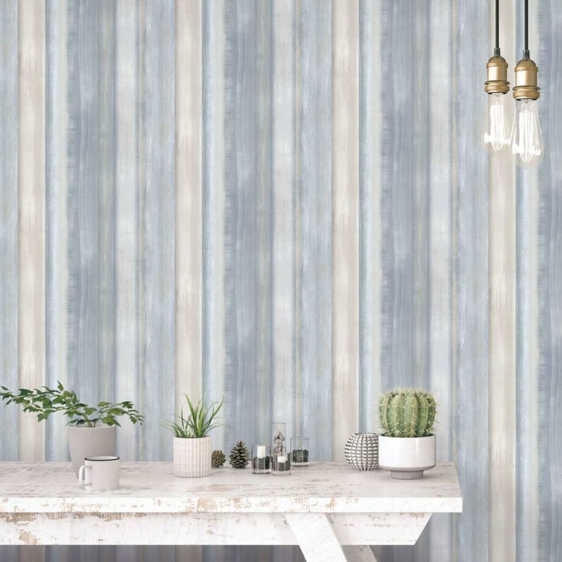 Evergreen Tapete Gradient Stripes Blau Evergreen Tapete Gradient Stripes Blau