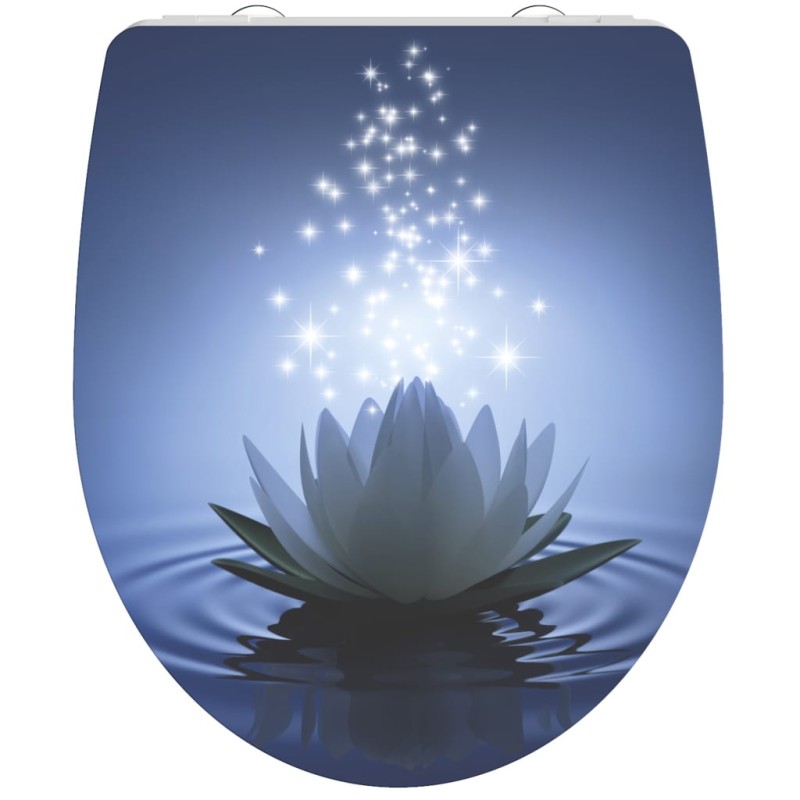 SCHÜTTE Toilettensitz mit Absenkautomatik WATER LILY Duroplast SCHÜTTE Toilettensitz mit Absenkautomatik WATER LILY Duroplast