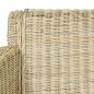 Esszimmerstühle mit Kissen 2 Stk. Natur Rattan