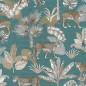 DUTCH WALLCOVERINGS Tapete Leoparden-Motiv Blau und Beige DUTCH WALLCOVERINGS Tapete Leoparden-Motiv Blau und Beige