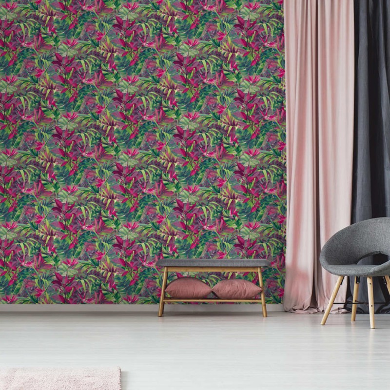 DUTCH WALLCOVERINGS Tapete Paradise Flower Rosa DUTCH WALLCOVERINGS Tapete Paradise Flower Rosa