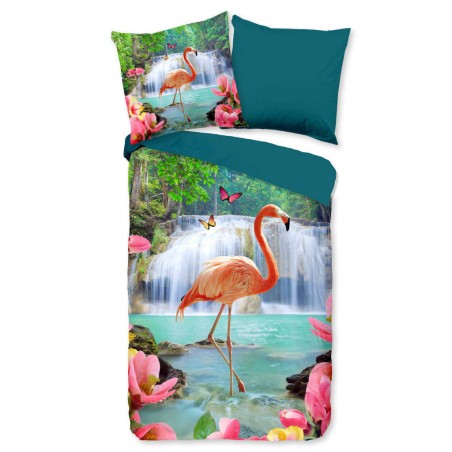 Pure Bettwäsche-Set FLAMINGO 135x200 cm