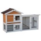@Pet Kaninchenstall Queensland Weiß und Braun 147x53x85 cm @Pet Kaninchenstall Queensland Weiß und Braun 147x53x85 cm
