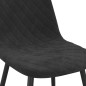 Esszimmerstühle 2 Stk. Schwarz Samt Esszimmerstühle 2 Stk. Schwarz Samt