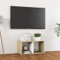 vidaXL TV-Schrank Weiß Sonoma-Eiche 72x35x36,5 cm Holzwerkstoff vidaXL TV-Schrank Weiß Sonoma-Eiche 72x35x36,5 cm Holzwerkstoff