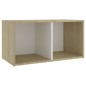 vidaXL TV-Schrank Weiß Sonoma-Eiche 72x35x36,5 cm Holzwerkstoff vidaXL TV-Schrank Weiß Sonoma-Eiche 72x35x36,5 cm Holzwerkstoff