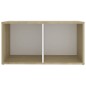 vidaXL TV-Schrank Weiß Sonoma-Eiche 72x35x36,5 cm Holzwerkstoff vidaXL TV-Schrank Weiß Sonoma-Eiche 72x35x36,5 cm Holzwerkstoff