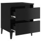 vidaXL Nachttisch Hochglanz-Schwarz 40x35x50 cm Holzwerkstoff vidaXL Nachttisch Hochglanz-Schwarz 40x35x50 cm Holzwerkstoff