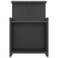 vidaXL Nachttisch Grau 40x35x60 cm Holzwerkstoff vidaXL Nachttisch Grau 40x35x60 cm Holzwerkstoff