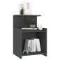 vidaXL Nachttisch Grau 40x35x60 cm Holzwerkstoff vidaXL Nachttisch Grau 40x35x60 cm Holzwerkstoff