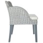 Esszimmerstuhl mit Kissen Grau Natur Rattan Esszimmerstuhl mit Kissen Grau Natur Rattan