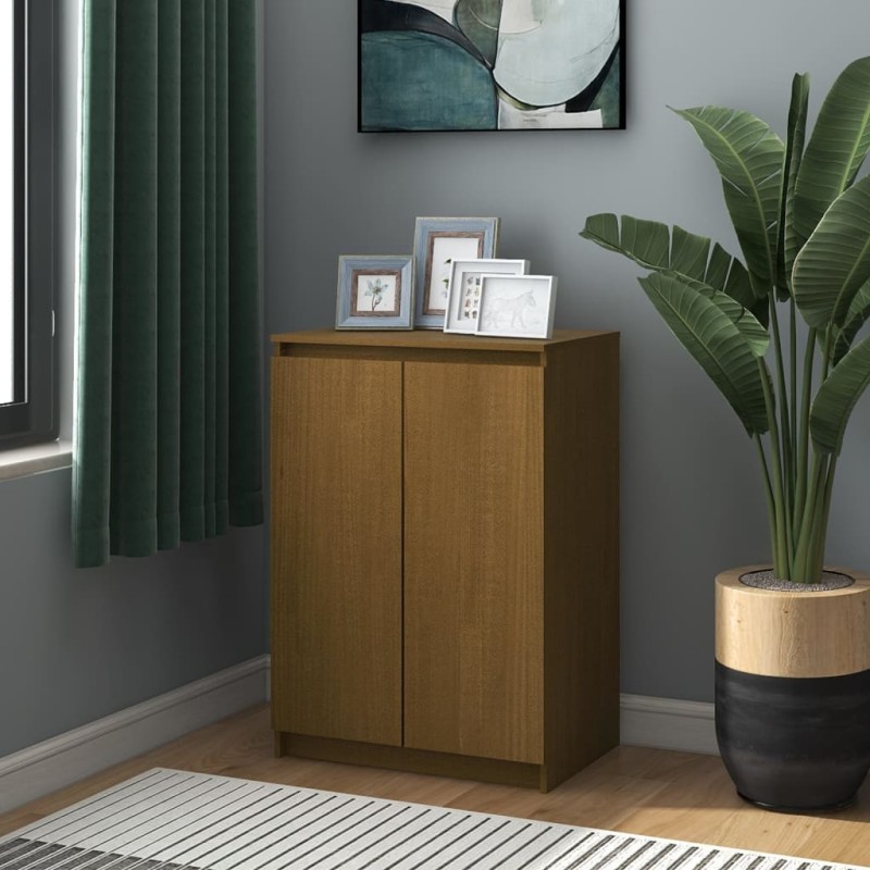 vidaXL Sideboard Honigbraun 60x36x84 cm Massivholz Kiefer vidaXL Sideboard Honigbraun 60x36x84 cm Massivholz Kiefer
