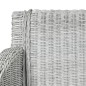 Esszimmerstuhl mit Kissen Grau Natur Rattan Esszimmerstuhl mit Kissen Grau Natur Rattan