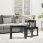 vidaXL Satztische 3-tlg. Grau Holzwerkstoff vidaXL Satztische 3-tlg. Grau Holzwerkstoff