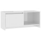 vidaXL TV-Schrank Hochglanz-Weiß 90x35x40 cm Holzwerkstoff vidaXL TV-Schrank Hochglanz-Weiß 90x35x40 cm Holzwerkstoff