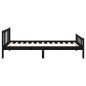 vidaXL Massivholzbett Schwarz 90x200 cm vidaXL Massivholzbett Schwarz 90x200 cm