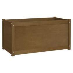 vidaXL Pflanzkübel Honigbraun 100x50x50 cm Massivholz Kiefer