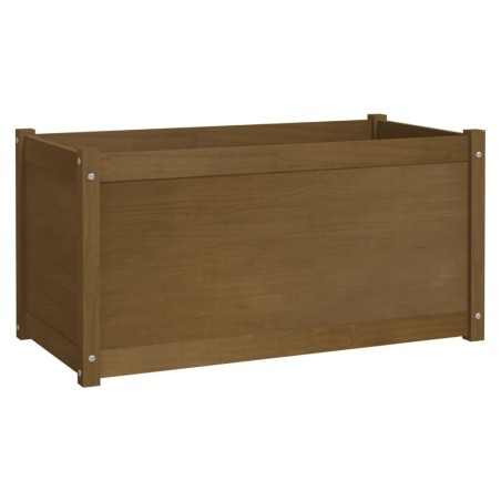 vidaXL Pflanzkübel Honigbraun 100x50x50 cm Massivholz Kiefer