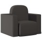 2-in-1 Kindersofa Schwarz Kunstleder 2-in-1 Kindersofa Schwarz Kunstleder