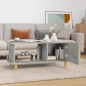 vidaXL Couchtisch Betongrau 90x50x40 cm Holzwerkstoff vidaXL Couchtisch Betongrau 90x50x40 cm Holzwerkstoff
