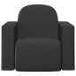 2-in-1 Kindersofa Schwarz Kunstleder 2-in-1 Kindersofa Schwarz Kunstleder