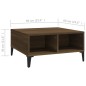 vidaXL Couchtisch Braun Eichen-Optik 60x60x30 cm Holzwerkstoff vidaXL Couchtisch Braun Eichen-Optik 60x60x30 cm Holzwerkstoff