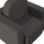 2-in-1 Kindersofa Schwarz Kunstleder 2-in-1 Kindersofa Schwarz Kunstleder