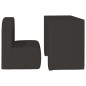 2-in-1 Kindersofa Schwarz Kunstleder 2-in-1 Kindersofa Schwarz Kunstleder