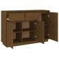 vidaXL Sideboard Honigbraun 110x34x75 cm Massivholz Kiefer vidaXL Sideboard Honigbraun 110x34x75 cm Massivholz Kiefer