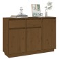 vidaXL Sideboard Honigbraun 110x34x75 cm Massivholz Kiefer vidaXL Sideboard Honigbraun 110x34x75 cm Massivholz Kiefer