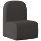 2-in-1 Kindersofa Schwarz Kunstleder 2-in-1 Kindersofa Schwarz Kunstleder