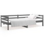vidaXL Tagesbett Grau 90x190 cm Massivholz Kiefer vidaXL Tagesbett Grau 90x190 cm Massivholz Kiefer
