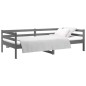vidaXL Tagesbett Grau 90x190 cm Massivholz Kiefer vidaXL Tagesbett Grau 90x190 cm Massivholz Kiefer