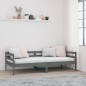 vidaXL Tagesbett Grau 90x190 cm Massivholz Kiefer vidaXL Tagesbett Grau 90x190 cm Massivholz Kiefer