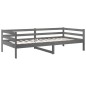 vidaXL Tagesbett Grau 90x190 cm Massivholz Kiefer vidaXL Tagesbett Grau 90x190 cm Massivholz Kiefer