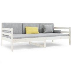 vidaXL Tagesbett Weiß 90x190 cm Massivholz Kiefer