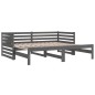 vidaXL Tagesbett Ausziehbar Grau 2x(90x190) cm Massivholz Kiefer vidaXL Tagesbett Ausziehbar Grau 2x(90x190) cm Massivholz Kiefer