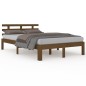 vidaXL Massivholzbett Honigbraun 135x190 cm vidaXL Massivholzbett Honigbraun 135x190 cm