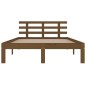 vidaXL Massivholzbett Honigbraun 135x190 cm vidaXL Massivholzbett Honigbraun 135x190 cm
