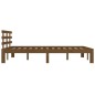 vidaXL Massivholzbett Honigbraun 135x190 cm vidaXL Massivholzbett Honigbraun 135x190 cm