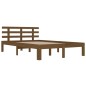 vidaXL Massivholzbett Honigbraun 140x190 cm vidaXL Massivholzbett Honigbraun 140x190 cm
